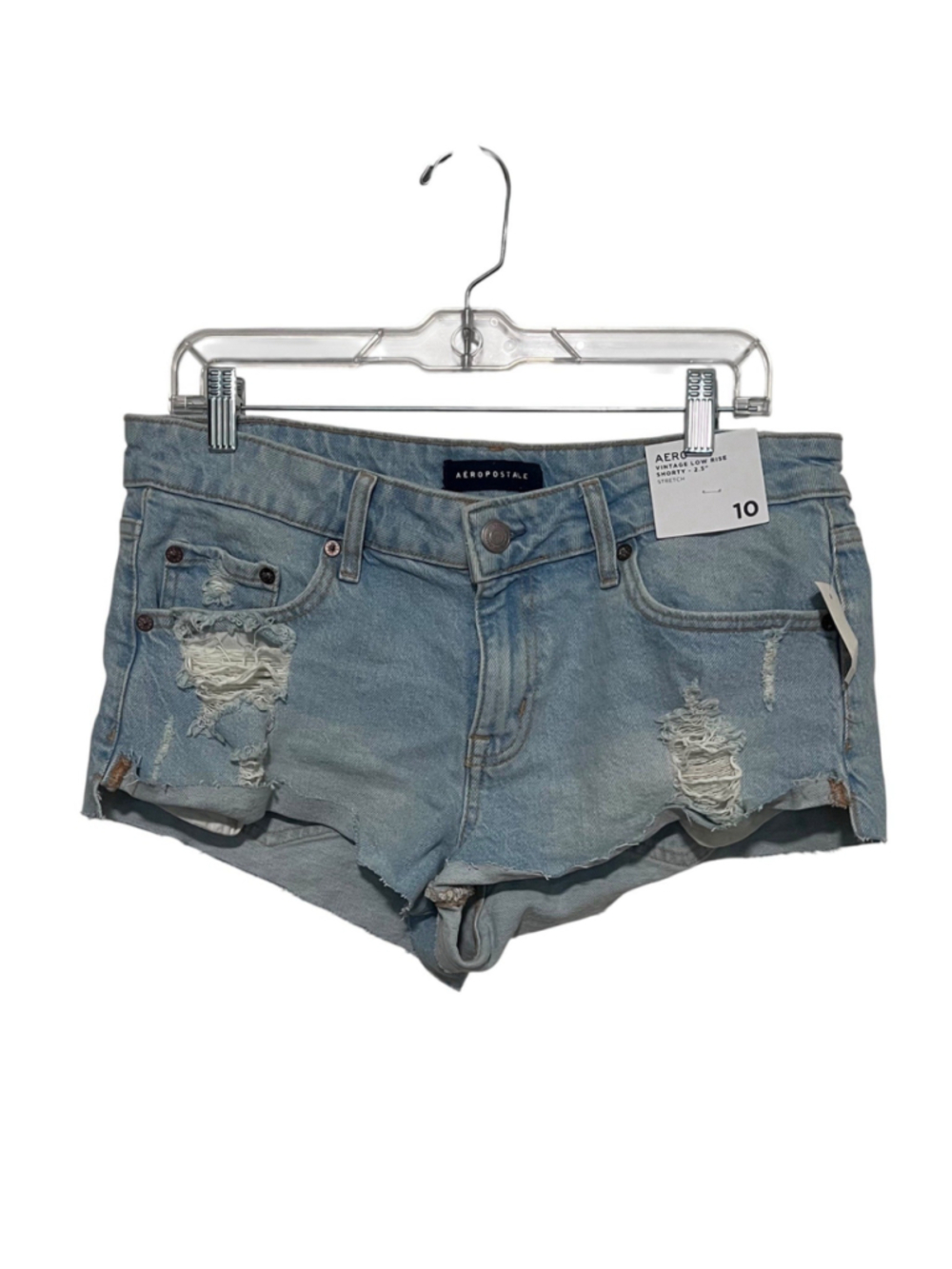 Aeropostale Vintage Low Rise Shorty Shorts 2.5” Cutoff Distressed Womens 10